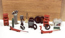 JL Innovative Design 510 HO Scale Gas Station Interior Set Unpainted