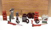 JL Innovative Design 510 HO Scale Gas Station Interior Set Unpainted