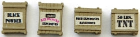 JL Innovative Design 532 HO Scale Custom Explosives and TNT Crates