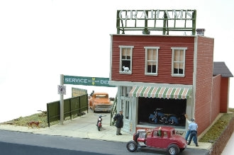 JL Innovative Design 621 HO Scale Graham's Motorcycle Emporium Laser Cut Structure Kit