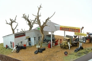 JL Innovative Design 661 HO Scale Jaxson Tire Company Laser Cut Structure Kit