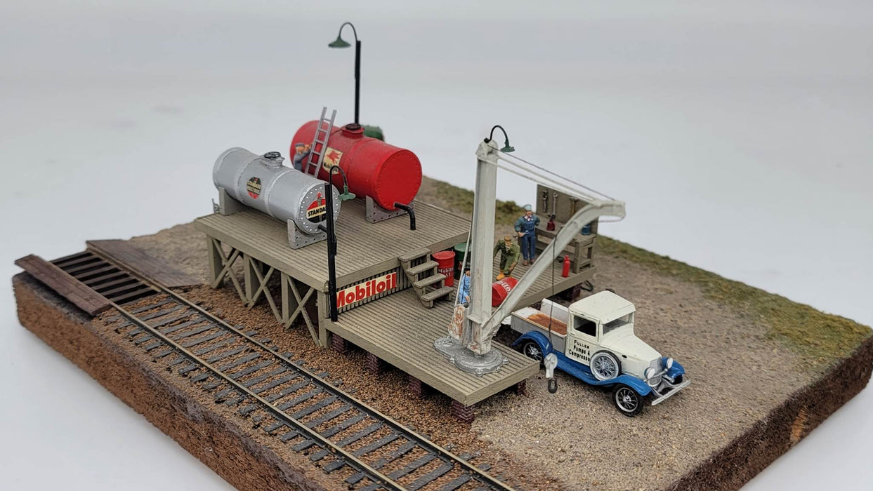 JL Innovative Design 671 HO Scale East Side Fuel Depot Laser Cut Structure Kit