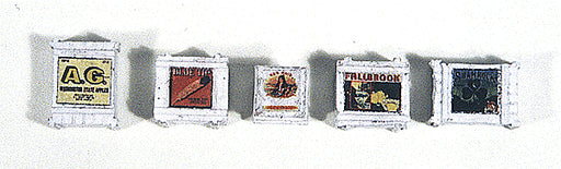 JL Innovative Design 716 HO Scale Custom Crates White and Weathered