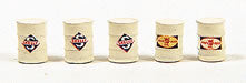 JL Innovative Design 813 HO Scale Gas Station White Custom Barrels
