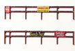 JL Innovative Design 819 HO Scale Custom Fencing-2 Rail Wood