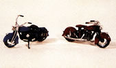JL Innovative Design 902 HO Scale Classic 1947 Motorcycles Kit (2 Pack)