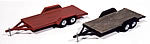 JL Innovative Design 923 HO Scale Wood Deck Tandem Axle Car Trailer (2 Pack)