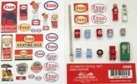 JL Innovative Design 956 HO Scale Esso Gas Station Details