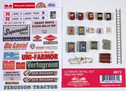 JL Innovative Design 972 HO Scale Feed & Seed Detail Set