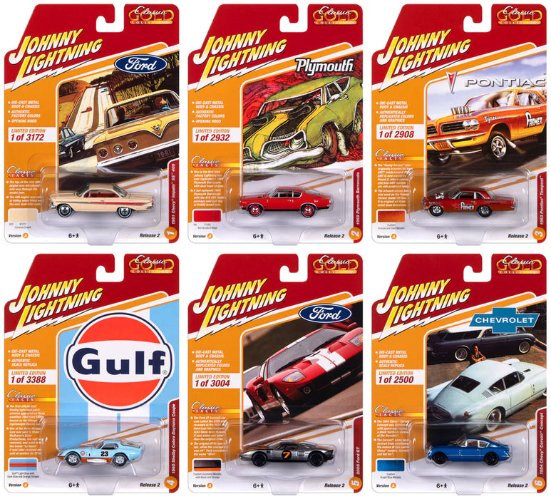 Johnny Lightning JLCG032A Classic Gold 2023 Release 2 Version A Sealed Case (6 Pack)