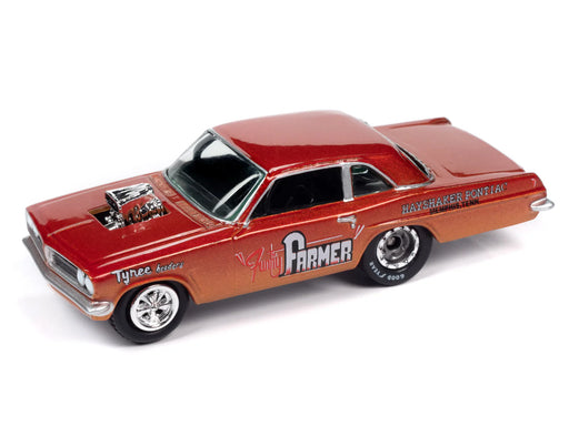 Johnny Lightning JLCG032A Classic Gold Version A 1963 Pontiac Tempest - Orange and Gold Metallic