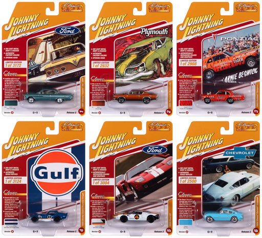 Johnny Lightning JLCG032B Classic Gold 2023 Release 2 Version B Sealed Case (6 Pack)