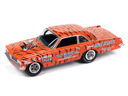 Johnny Lightning JLCG032B Classic Gold Version B 1963 Pontiac Tempest - Orange with Tiger Stripes