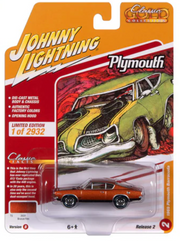 Johnny Lightning JLCG032B Classic Gold Version B 1969 Plymouth Barracuda - Bronze Fire