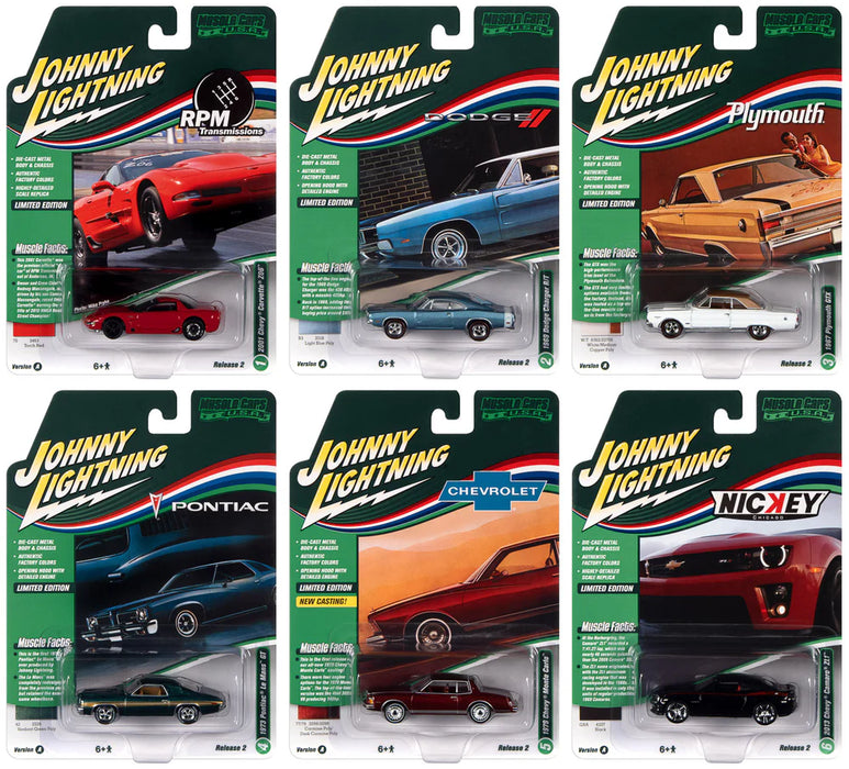 Johnny Lightning JLMC030A Muscle Cars USA 2022 Release 2 Version A Sealed Case (6 Pack)