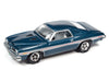 Johnny Lightning JLMC030B Muscle Cars USA Version B 1973 Pontiac Le Mans GT - Porcelain Blue Poly