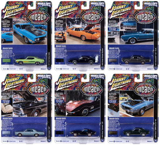 Johnny Lightning JLMC031B Muscle Cars USA 2022 Release 3 Version B Sealed Case (6 Pack)