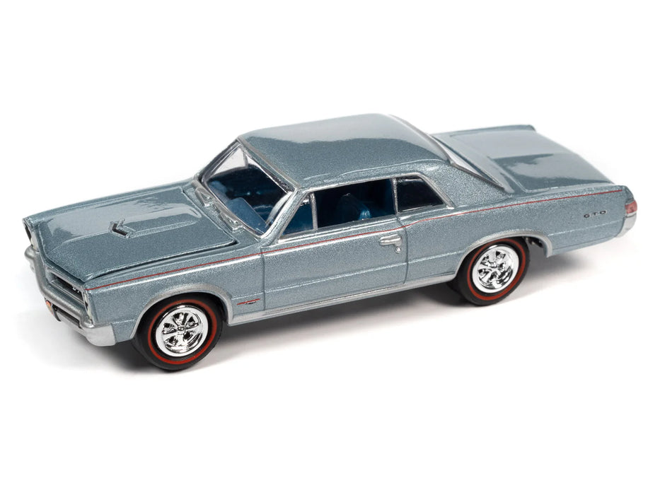 Johnny Lightning JLMC031B Muscle Cars USA Version B 1965 Pontiac GTO - Bluemist Slate Poly