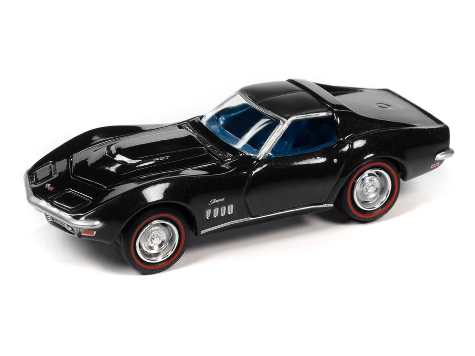 Johnny Lightning JLMC031B Muscle Cars USA Version B 1969 Chevy Corvette 427 - Tuxedo Black