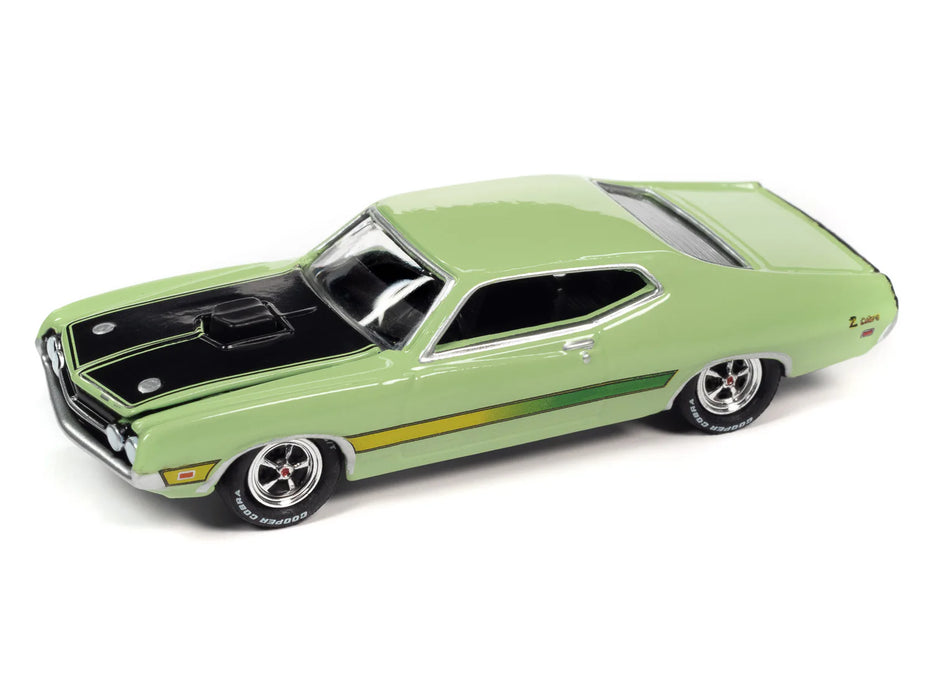 Johnny Lightning JLMC031B Muscle Cars USA Version B 1971 Ford Mustang Torino Cobra - Grabber Green