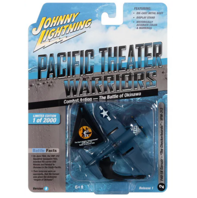 Johnny Lightning JLML007 Pacific Theater Warriors Version B F4U-1A Corsair Fighter