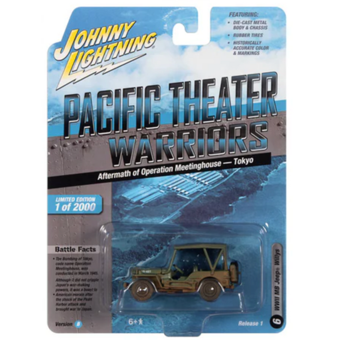 Johnny Lightning JLML007 Pacific Theater Warriors Version B Willys MB Jeep