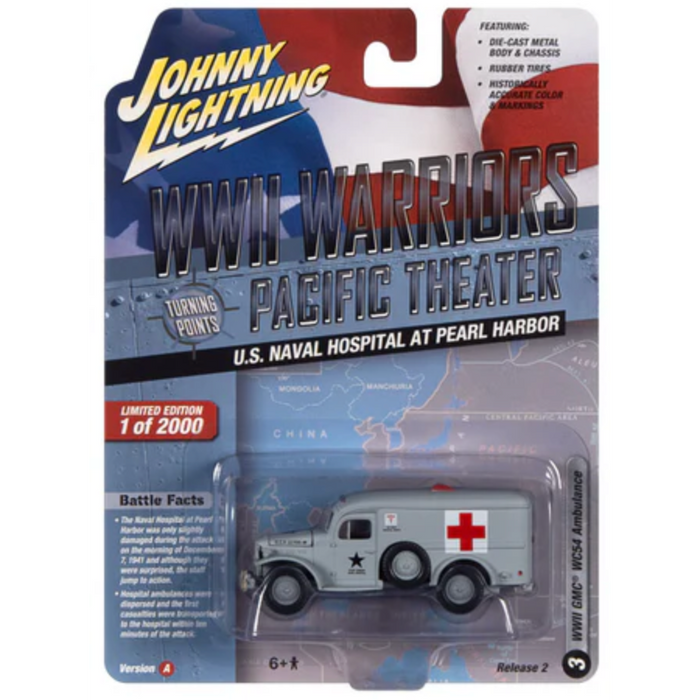 Johnny Lightning JLML008 WWII Warriors European Theater Version A GMC WC54 Ambulance