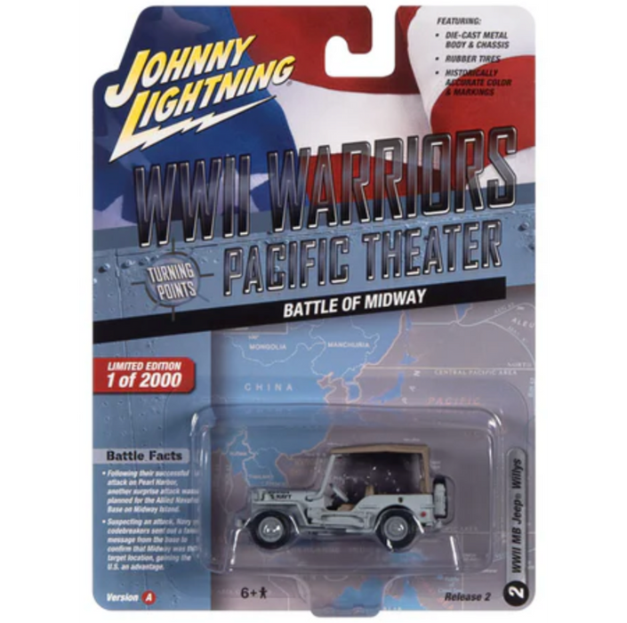 Johnny Lightning JLML008 WWII Warriors European Theater Version A Willys MB Jeep