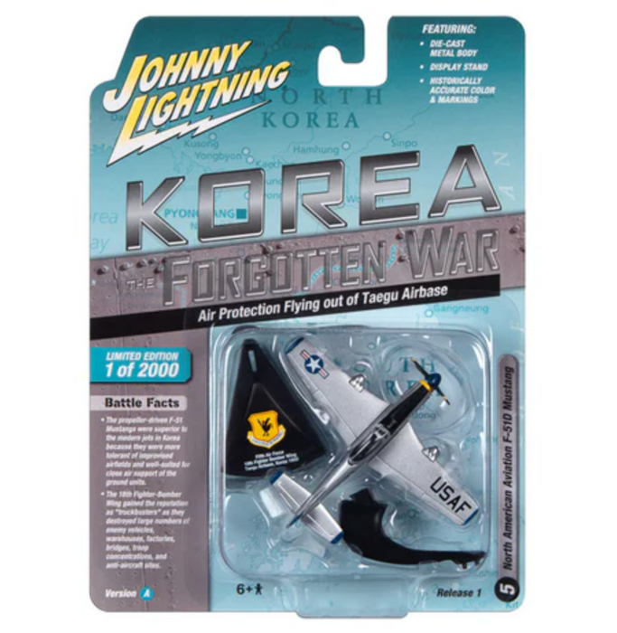 Johnny Lightning JLML009 Korea Forgotten War Version A F-51D Mustang Fighter
