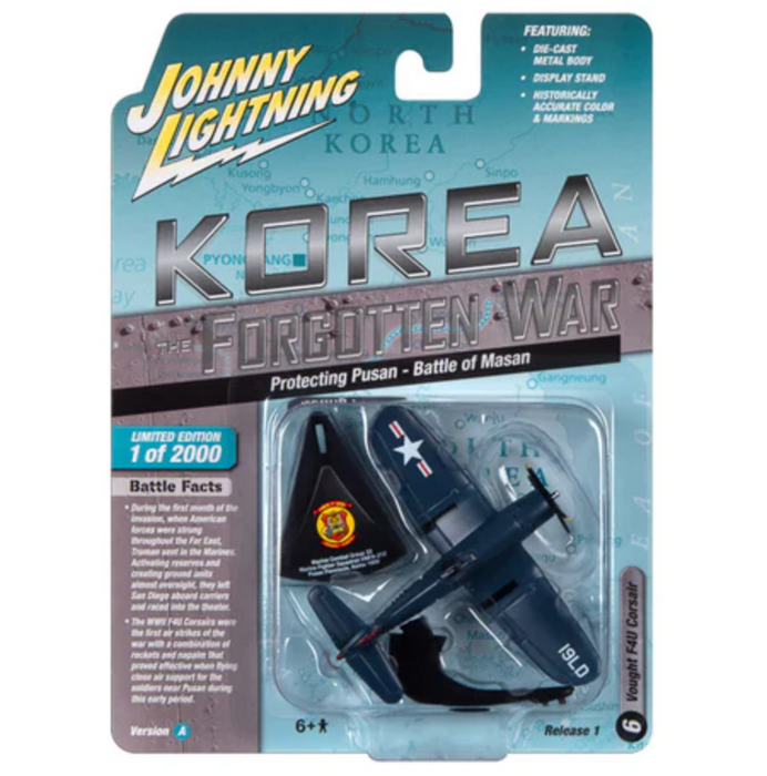 Johnny Lightning JLML009 Korea Forgotten War Version A Vought F4U Corsair