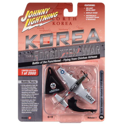 Johnny Lightning JLML009 Korea Forgotten War Version B F-51D Mustang Fighter