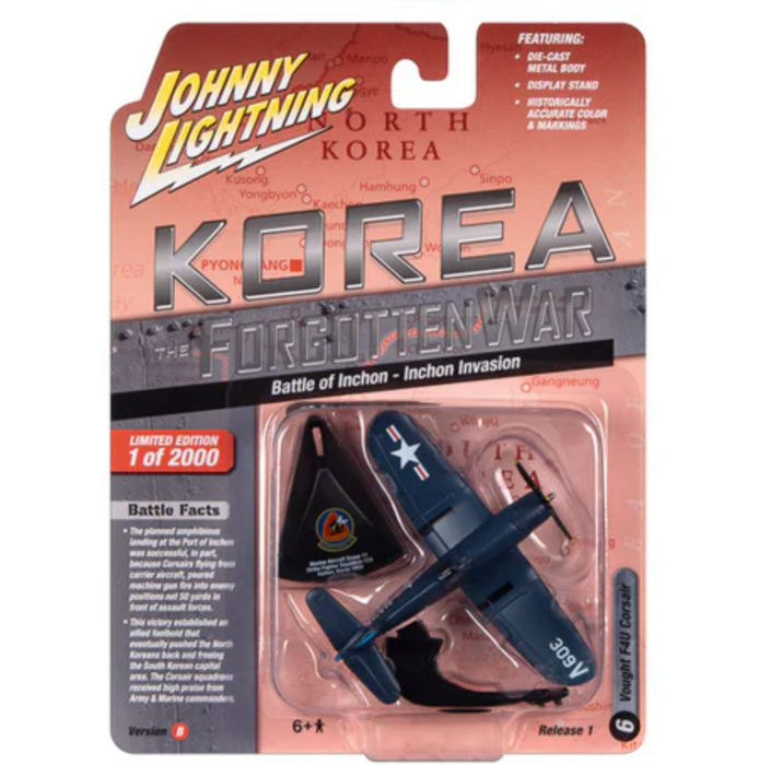 Johnny Lightning JLML009 Korea Forgotten War Version B Vought F4U Corsair