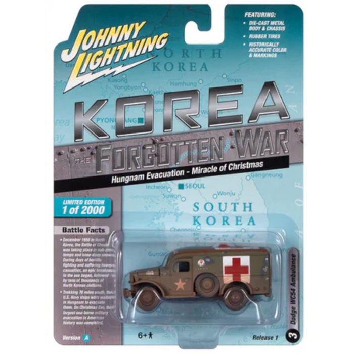 Johnny Lightning JLML009 Korea The Forgotten War Version A Dodge WC54 Ambulance