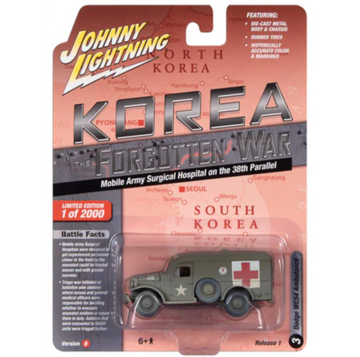 Johnny Lightning JLML009 Korea The Forgotten War Version B Dodge WC54 Ambulance