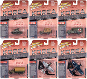 Johnny Lightning JLML009 Korea The Forgotten War Version B Sealed 6 Pack