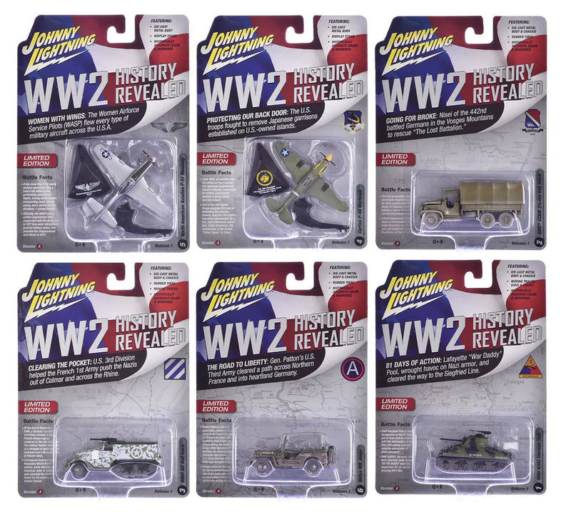 Johnny Lightning JLML010A Military Version A Sealed 6 Pack