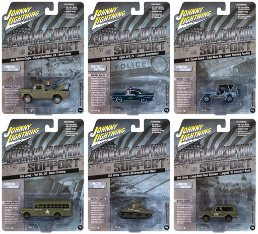 Johnny Lightning JLML011B Military Version B Sealed 6 Pack