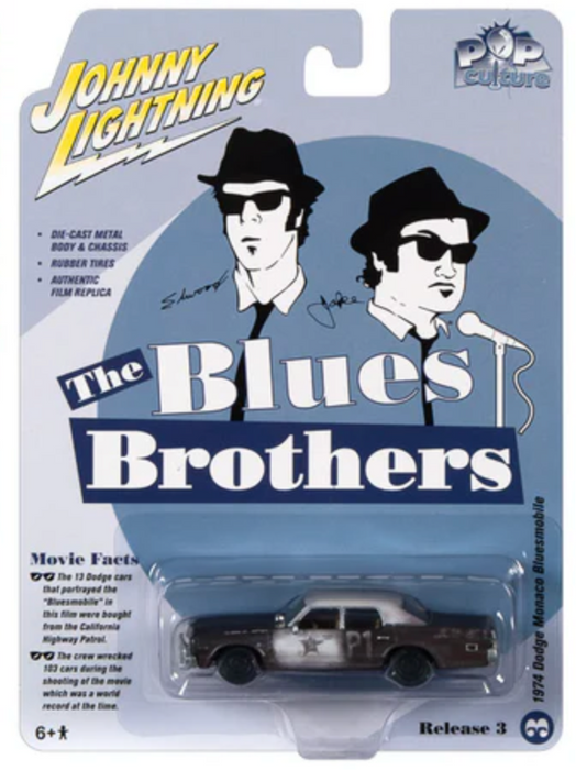 Johnny Lightning JLPC005 Pop Culture Release 3 The Blues Brothers 1974 Dodge Monaco Bluesmobile
