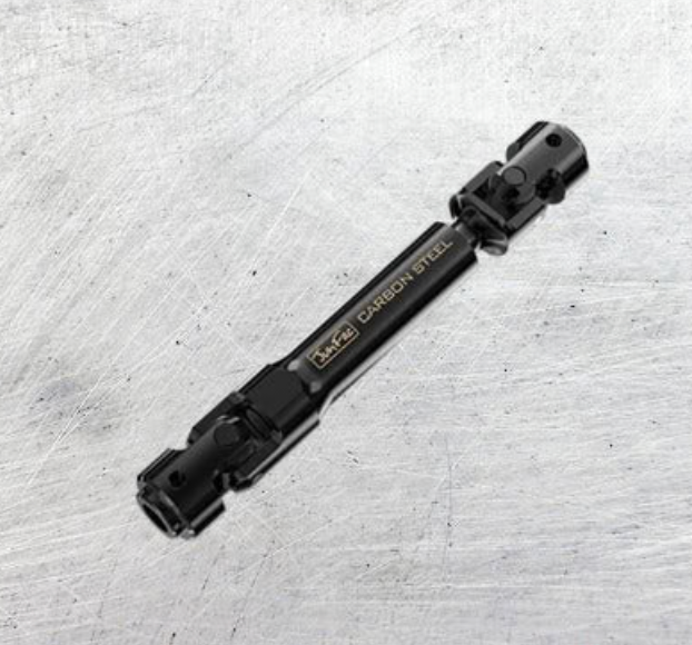 JunFac 90040 Scale Hardened Universal Steel Driveshaft 85-113mm with 5mm Hole