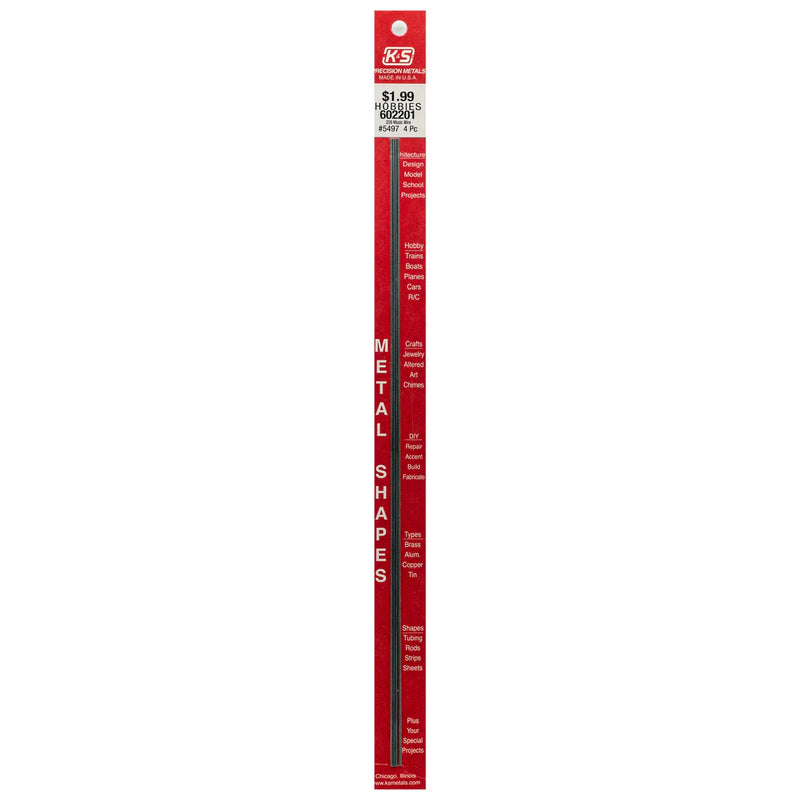 K&S 5497 .039" x 12" Music Wire 4 Pack