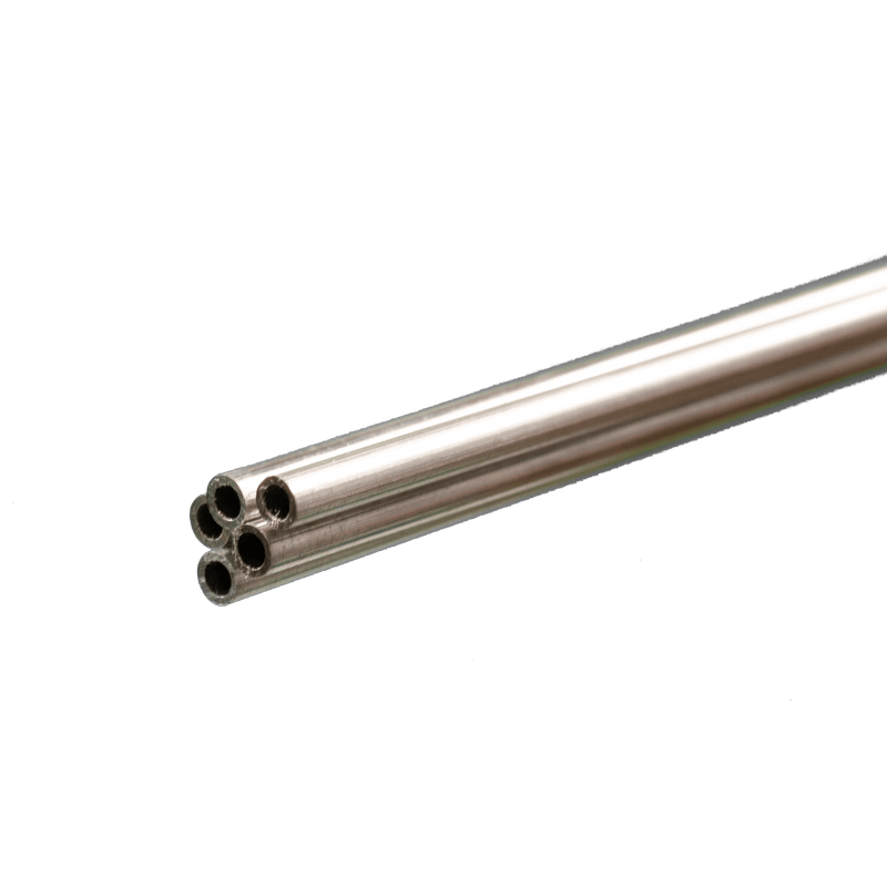 K&S Engineering 1108 3/32"x36" Round Aluminum Tube with .014 Wall 5 Pack