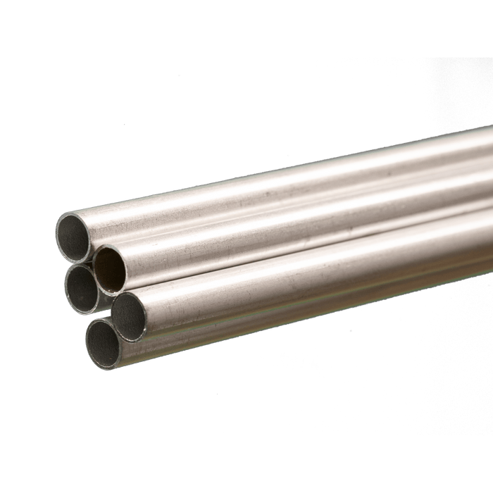 K&S Engineering 1113 1/4" Round Aluminum Tube with .014 Wall 5 Pack