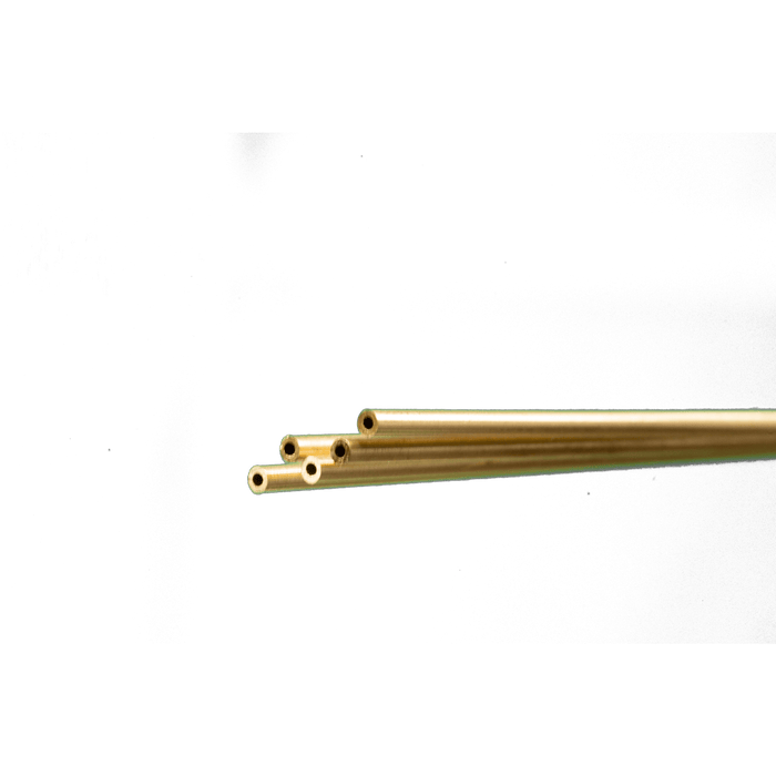 K&S Engineering 1143 1/16"x36" Round Brass Tube with .014 Wall 5 Pack