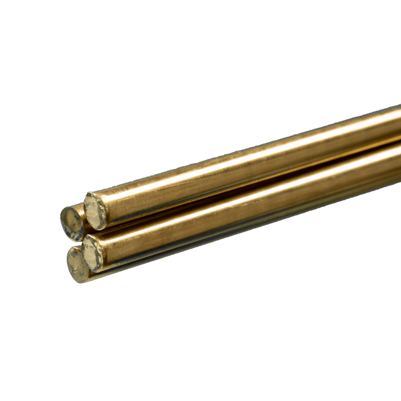 K&S Engineering 1165 1/4" Solid Brass Rod 36" 4 Pack
