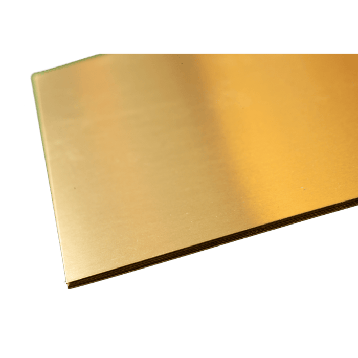 K&S Engineering 251 .010"x4"x10" Brass Sheet Metal 6 Pack