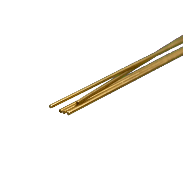 K&S Engineering 9860 Round Brass Rod .5mm 5 Pack