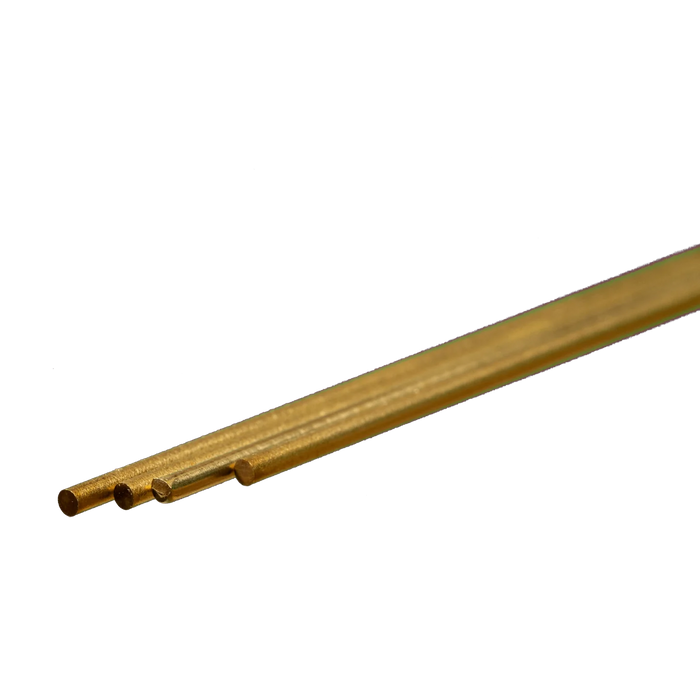 K&S Engineering 9863 Round Brass Rod 2mm 4 Pack