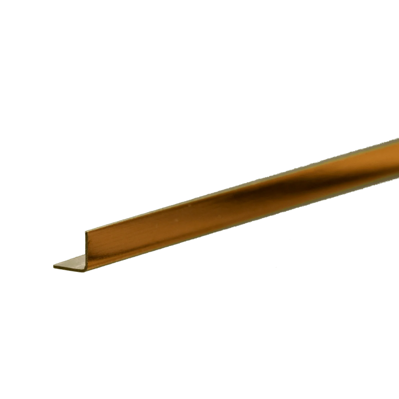 K&S Engineering 9881 .014" Wall 3/16" Leg Lengths Brass Angle