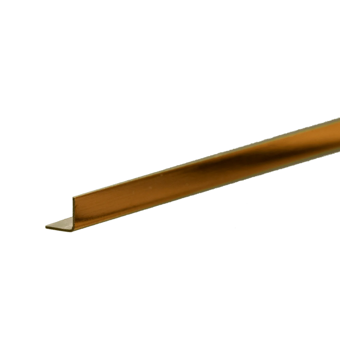 K&S Engineering 9881 .014" Wall 3/16" Leg Lengths Brass Angle