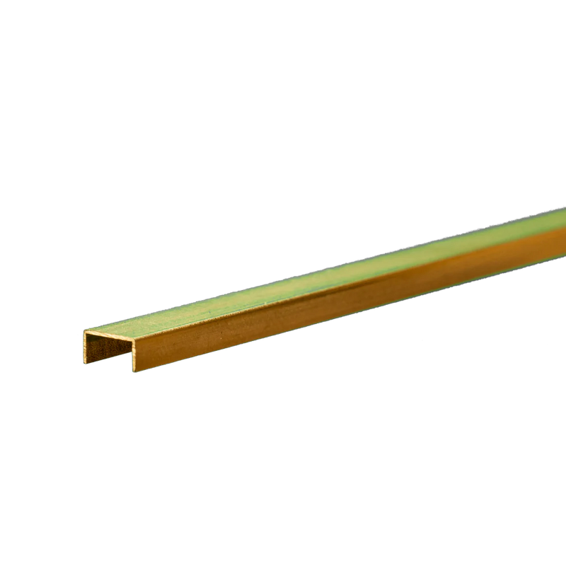 K&S Engineering 9887 .014" Wall 1/4"x1/8" Leg Lengths Brass Angle